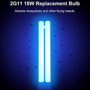 18W H-Shaped Bug Zapper Replacement Bulbs Compatible with 18W Indoor Outdoor Mosquito Lamps for Home with 4 Pin Base