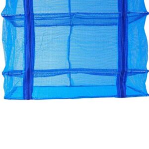 SEWACC Pasta Drying Rack Drying Rack 4 Layer Meat Drying Net Folding Hanging Mesh Drying Net with Zipper Vegetable Fish Dishes Fruit Drying Net for Indoor Outdoor (45x66cm) Drying Rack Clothing