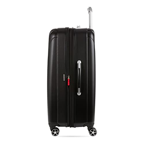 SwissGear 7585 Hardside Expandable Luggage with Spinner Wheels, Black, 3-Piece Set (19/23/27)