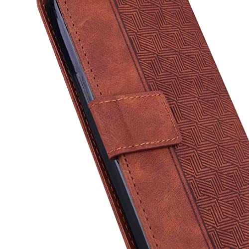 NATUMAX Phone Cover Wallet Folio Case for Oppo A33, Premium PU Leather Slim Fit Cover for Oppo A33, 2 Card Slots, Horizontal Viewing Stand, Comfortably take, Brown