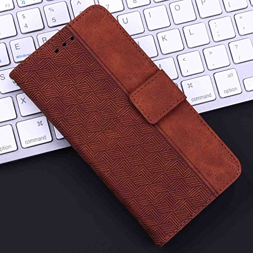 NATUMAX Phone Cover Wallet Folio Case for Oppo A33, Premium PU Leather Slim Fit Cover for Oppo A33, 2 Card Slots, Horizontal Viewing Stand, Comfortably take, Brown