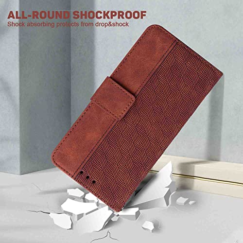 NATUMAX Phone Cover Wallet Folio Case for Oppo A33, Premium PU Leather Slim Fit Cover for Oppo A33, 2 Card Slots, Horizontal Viewing Stand, Comfortably take, Brown