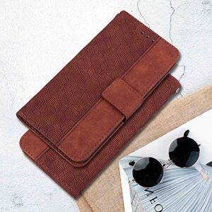 NATUMAX Phone Cover Wallet Folio Case for Oppo A33, Premium PU Leather Slim Fit Cover for Oppo A33, 2 Card Slots, Horizontal Viewing Stand, Comfortably take, Brown