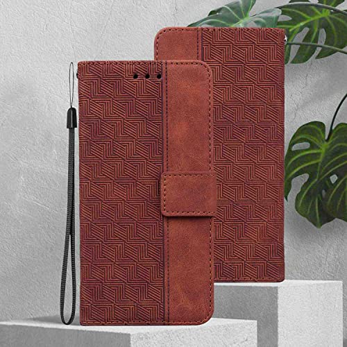 NATUMAX Phone Cover Wallet Folio Case for Oppo A33, Premium PU Leather Slim Fit Cover for Oppo A33, 2 Card Slots, Horizontal Viewing Stand, Comfortably take, Brown