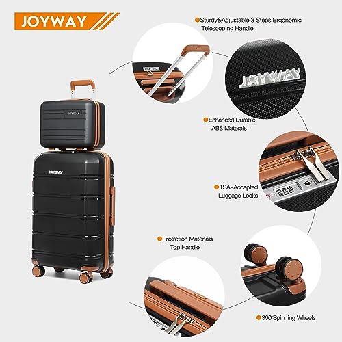 Joyway Luggage 5 Piece Sets， Lightweight Rolling Hardside Travel Luggage with TSA Lock，Luggage Set Clearance，Suitcase with Spinner Wheels for Women
