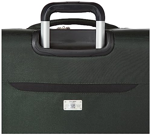 DELSEY Paris Sky Max 2.0 Softside Expandable Luggage with Spinner Wheels, Green, Checked-Medium, 24 Inch