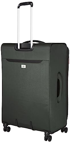 DELSEY Paris Sky Max 2.0 Softside Expandable Luggage with Spinner Wheels, Green, Checked-Medium, 24 Inch