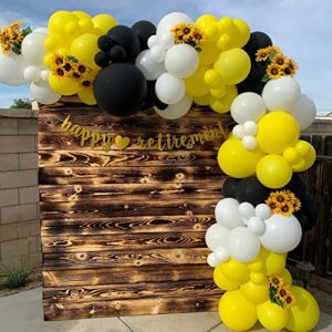 Yellow Balloons 100pcs Yellow Balloon Garland Arch Kit 5/10/12/18 Inch Different Sizes Yellow Matte Latex Balloon for Sunflower Balloons Arch Honey Bee Baby Shower Birthday Party Wedding Decorations