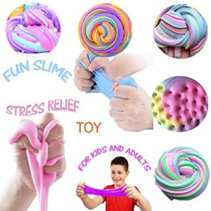 50 Pack Slime Kit for Girls and Boys -Cotten Candy Fruit Slime for School Education Rewards, DIY Putty Sludge ,Super Soft and Non-Sticky, Party Favor for Kids,Stress Relief Toy.