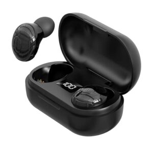 miumiupop wireless earbuds t8 button control with led display headset with charging case deep bass earphones built in mic light-weight hd stereo ear buds for sports