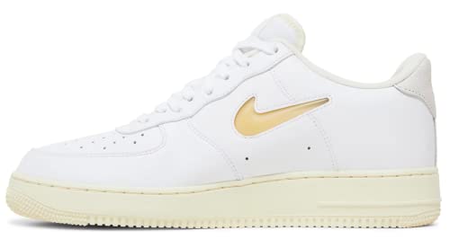 Nike Men's Air Force 1 '07 LX Basketball Shoes, White/Pale Vanilla-coconut M, 10