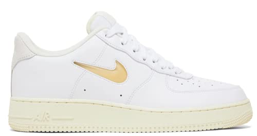 Nike Men's Air Force 1 '07 LX Basketball Shoes, White/Pale Vanilla-coconut M, 10