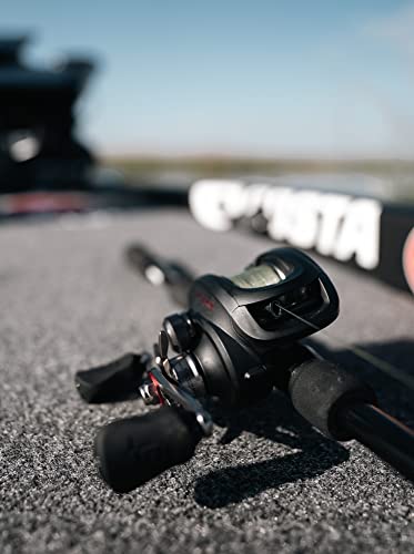 13 FISHING - Inception G2 Baitcast Reel - 5.3:1 Gear Ratio - Power Model - Left Hand Retrieve (Fresh) - ING2P-5.3-LH, Black