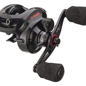 13 FISHING - Inception G2 Baitcast Reel - 7.3:1 Gear Ratio - Left Hand Retrieve (Fresh) - ING2-7.3-LH, Black