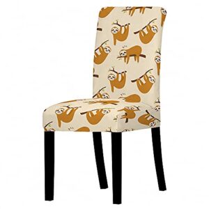 flower animal dining chair cover elastic chair cover office restaurant home restaurant anti-dirty removable chair cover cd4 4pcs