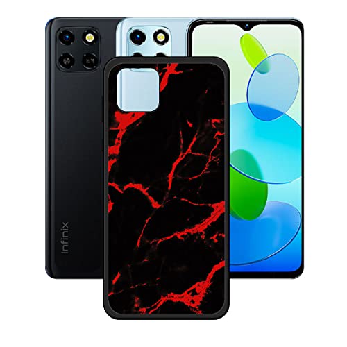 FZYM Case for Infinix Smart 6 HD, Soft Slim Thin Black Protective Phone Cover Flexible TPU Protection Bumper Shell Case for Infinix Smart 6 HD (6.6") - OP40