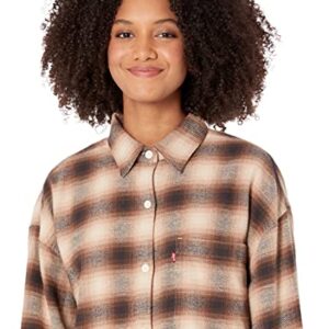 Levi's® Nola Menswear Shirt James Plaid Cement SM