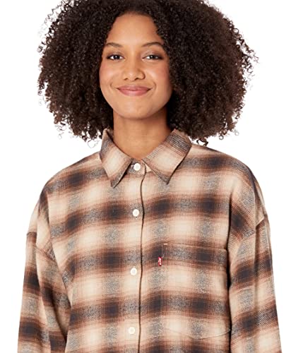 Levi's® Nola Menswear Shirt James Plaid Cement SM