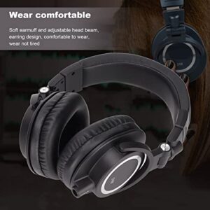 DJ Headphones Over Ear Headphones Detachable Professional Foldable Comfortable 50mm Drivers for Sound Engineers