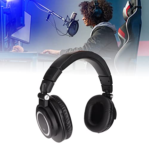 DJ Headphones Over Ear Headphones Detachable Professional Foldable Comfortable 50mm Drivers for Sound Engineers