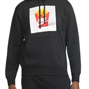 Nike Sportswear Men's Brushed-Back Pullover Hoodie (as1, alpha, l, regular, regular, Standard, Black, large)