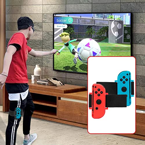 BRHE Nintendo Switch Sports Accessories Bundle10 in 1 Family Accessories Kit for Switch Sports Games:Tennis Rackets,Golf Clubs for Mario Golf Super Rush,Soccer Leg Straps,Sword Grips for Chambara Game