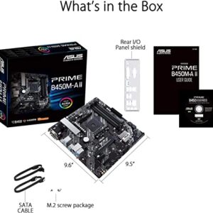 Micro Center AMD Ryzen 5 5500 6-Core, 12-Thread Unlocked Desktop Processor Bundle with ASUS Prime B450M-A II AMD AM4 (Ryzen 5000, 3rd/2nd/1st Gen Ryzen Micro ATX Motherboard