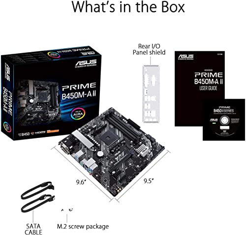 Micro Center AMD Ryzen 5 5500 6-Core, 12-Thread Unlocked Desktop Processor Bundle with ASUS Prime B450M-A II AMD AM4 (Ryzen 5000, 3rd/2nd/1st Gen Ryzen Micro ATX Motherboard