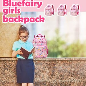 BLUEFAIRY Llama Toddler Backpack Kindergarten Preschool Backpack Cute Bag for Kids Fruits Cactus Bookbags Lightweight Carry Bag for Girls Animals Alpaca Gifts 2-4 3-5