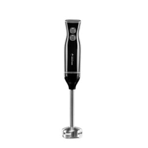 holstein housewares immersion hand blender, black/stainless steel - easy to mixes soups, batters, drinks, and more