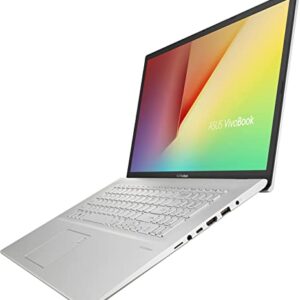 ASUS 2022 Newest VivoBook 17.3" HD+ LED Flagship Laptop | Intel Core i5-1035G1 | HDMI | Windows 11 Home in S Mode | Silver | with Laptop Stand Bundle (Silver, 12GB RAM | 512GB SSD+1TB HDD)