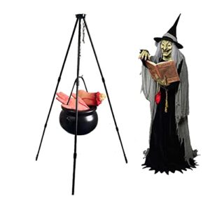 angelreally halloween witch props decorations, creepy halloween witch cauldron decorations, scary witches cauldron cooking severed hand and foot decoration for yard porch indoor outdoor
