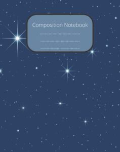 composition notebook: blank wide ruled paper notebook | blank wide lined workbook for girls boys kids teens students |wide ruled paper notebook journal