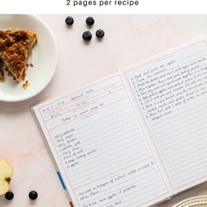 Blank Recipe Book to Write in your Own Recipes l Cute Empty Cook Books to Write in - 60+ Recipe Book Blank Cookbooks for Family Recipes - 8x6" Hardcover Recipe notebook to Write in Your Own Recipes