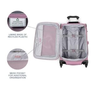 Travelpro Maxlite 5 Softside Expandable Luggage with 4 Spinner Wheels, Lightweight Suitcase, Men and Women, Orchid Pink Purple, Carry-On 21-Inch