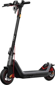 niu kqi3 max electric scooter, portable, folding , 450w power, 40 miles long range, max speed 23.6mph, 25% hill climbing, 265lbs max load, self-healing tires for adults, ul certified