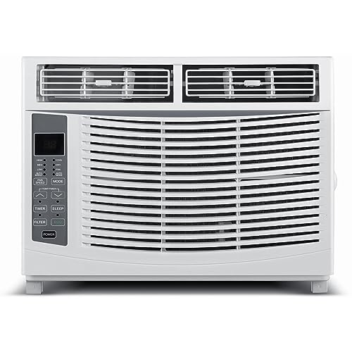 Arctic Wind 2AW6000DA White 6,000 115V Air Conditioner & Dehumidifier with Remote Control, Window AC Unit for Apartment, Dorm, Small Rooms up to 250 Sq. Ft, 6000 BTU