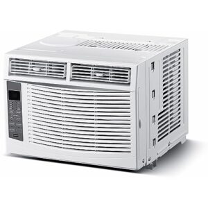 Arctic Wind 2AW6000DA White 6,000 115V Air Conditioner & Dehumidifier with Remote Control, Window AC Unit for Apartment, Dorm, Small Rooms up to 250 Sq. Ft, 6000 BTU