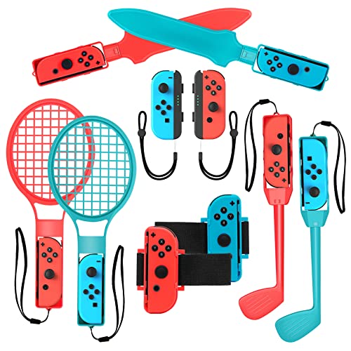 2023 Switch Sports Accessories for Nintendo Switch Games , Family Party Pack Game Accessories Set Kit for Kids Switch OLED Sports Games