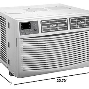 Arctic Wind 15,000 BTU 115V Window Air Conditioner & Dehumidifier with Remote Control, Window AC Unit for Apartment, Bedroom, & Large Rooms up to 700 Sq. Ft. in White