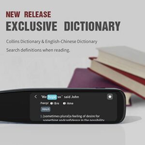 NEWYES [Dictionary in English] Scan Reader Pen 3 Pro, 16GB Collins Dictionary Scanner Translator Scanning Pen, OCR Digital Voice Translator Device Text & Phonetic Multilingual Translation Blue