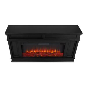 Real Flame Torrey Landscape Electric Media Fireplace with Remote Control - Realistic Fireplace Heater - Black Indoor Fireplace (4020E-BLK)