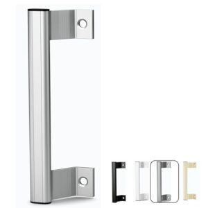 t-haken sliding door handle pull – new update sliding glass door pull handle 6-5/8" for old or damage patio door - easily –for right- or left-(silver)