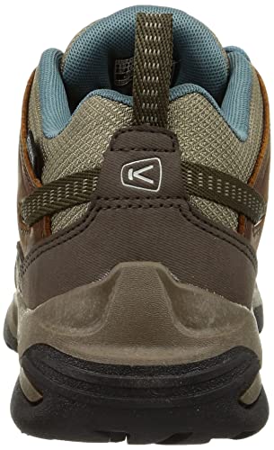 KEEN Women's Circadia Low Height Comfortable Waterproof Hiking Shoes, Syrup/North Atlantic, 7.5 Wide