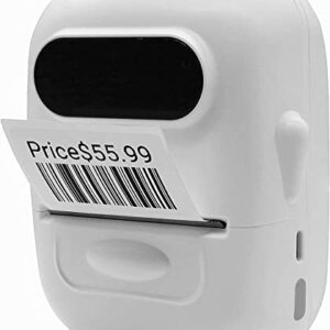 HYBSK Bluetooth Label Maker with Label, P50 Barcode Label Printer, Direct Thermal Printer Compatible with iPhone/Android (P50 with Label)
