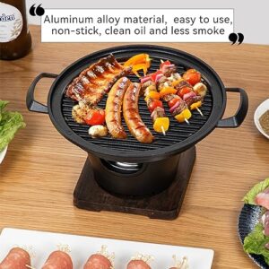 Tissting Smokeless Grill Charcoal Grill Korean Barbecue Grill Household Portable Mini Charcoal Stove BBQ Suitable for Outdoor Camping, Picnic, Beach, Party Use(10.2x8.3x4.9in)