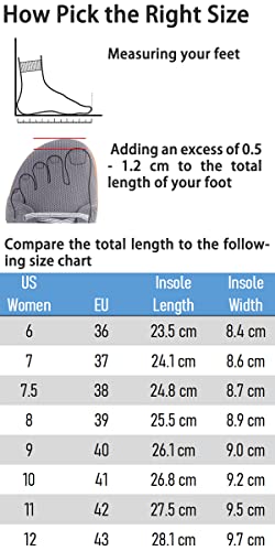 WHITIN Women's Minimalist Barefoot Shoes Wide Width Toe Box Size 9 Low Zero Drop Sole Flats Walking Athletic Cute Sport Casual Female Sneakers Black 40