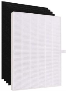 homeland goods replacement filter compatible with winix 115115 air purifier filter for winix c535, 5300, 6300, 5300-2, p300 plasma wave size 21-1 true hepa filter plus 4 carbon pre-filters (1)