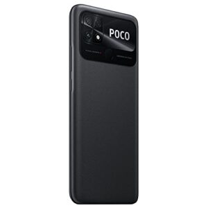 Poco C40 4G LTE 64GB + 4GB Global Version Unlocked 6.71" 6000mAh 13MP Dual Camera (Not Verizon Sprint Boost Cricket Metro At&T) + (w/Fast Car 51W Charger Bundle) (Power Black (Global Version))