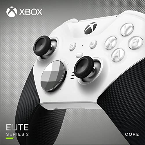 Xbox Elite Series 2 Core Wireless Controller – White – Xbox Series X|S, Xbox One, and Windows Devices